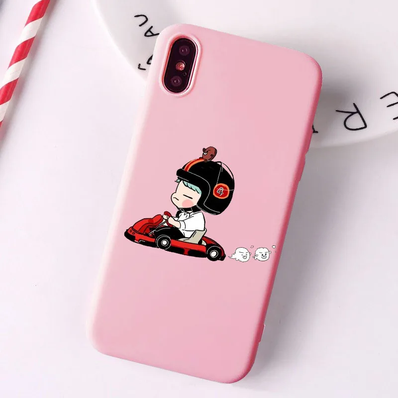 Модный розовый чехол Monsta X KPOP для мальчиков Мягкий силиконовый из ТПУ iPhone 6S 7 8PLUS XR