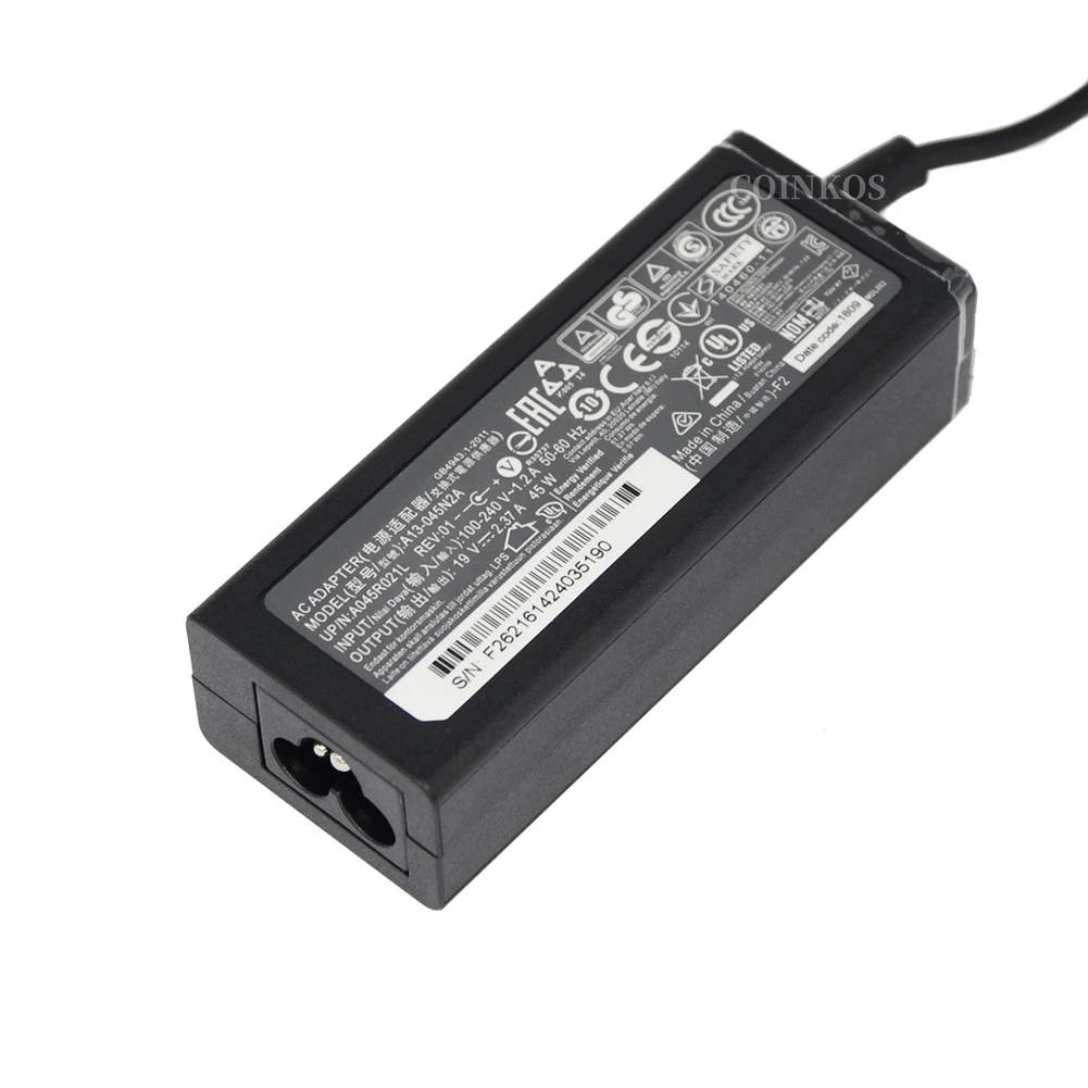 Зарядное устройство для ноутбука Acer Swift 3 SF314-51-731X Alpha 12 SA5-271P-74E1 Aspire A13-045N2A A045R021 19 в 45