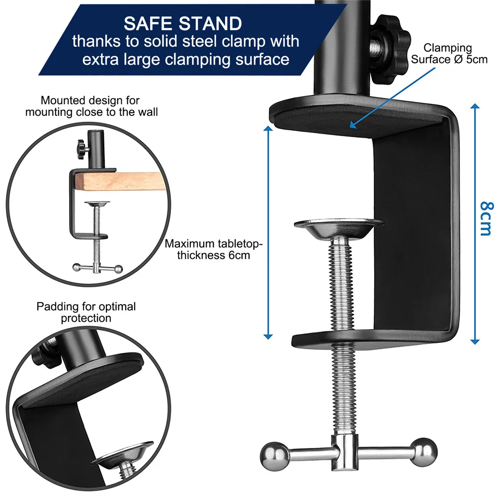 стойка для микрофона тяжелая регулируемая пантограф ножничная пружина