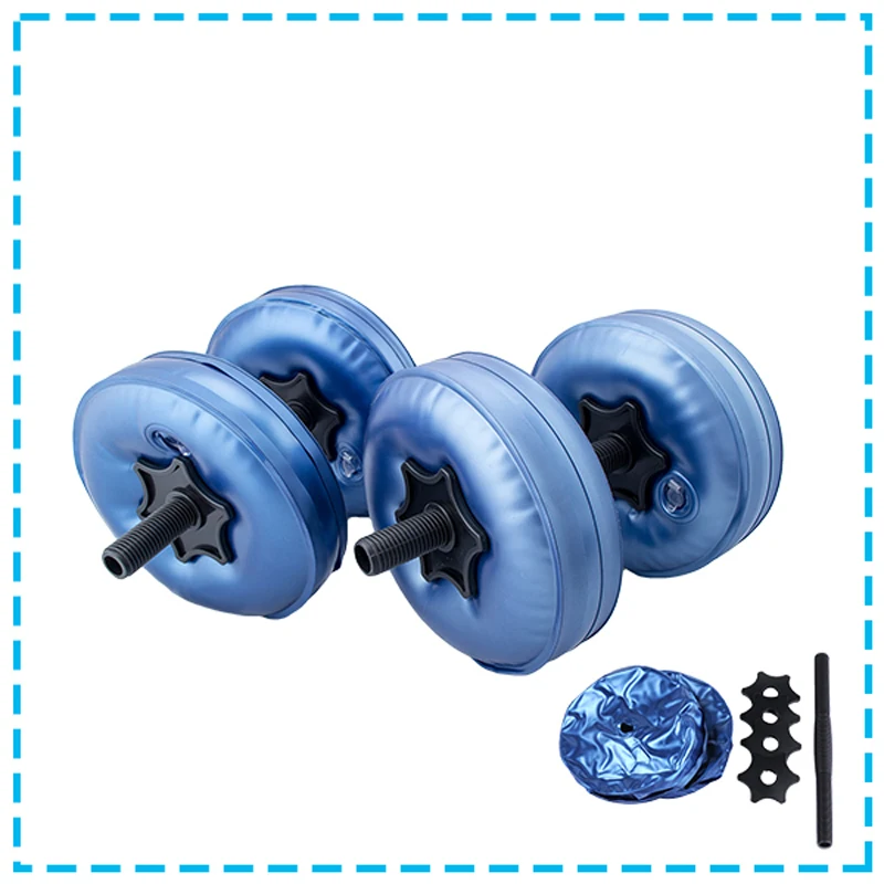 Набор для спортзала. Надувные гантели. Пластиковые гантели наполняемые водой. Гантели наполняемые водой.