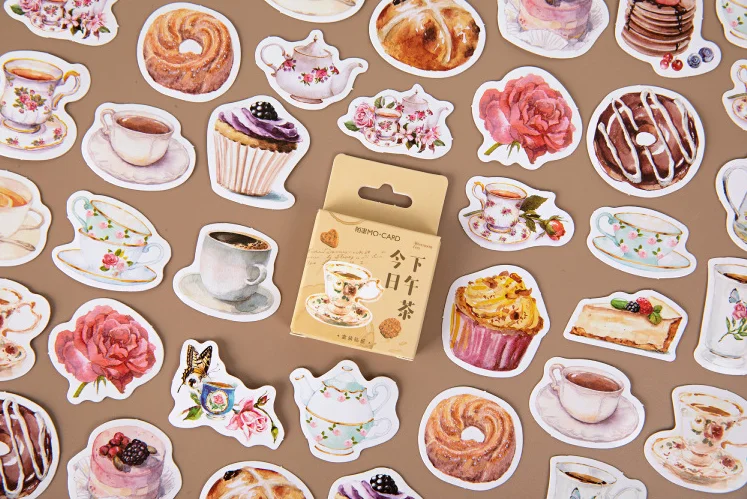 

Happy afternoon decorative sticker(1pack=46pieces)