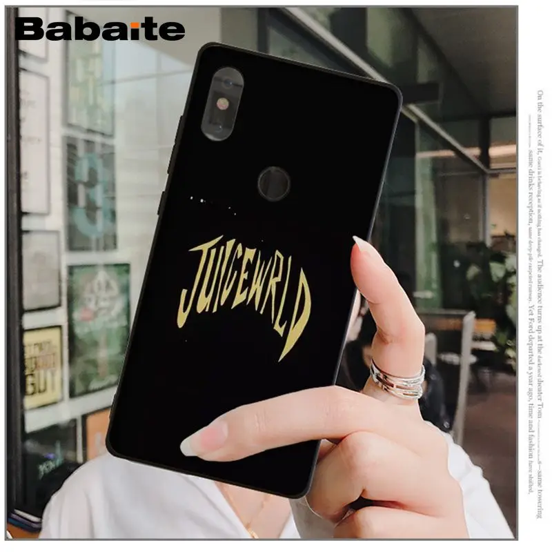 Babaite Juice WRLD TPU Soft Silicone Phone Case Cover for Redmi 5 plus Note 5 Note 4 4X Xiaomi MI 6 8 8SE Mobile Cover