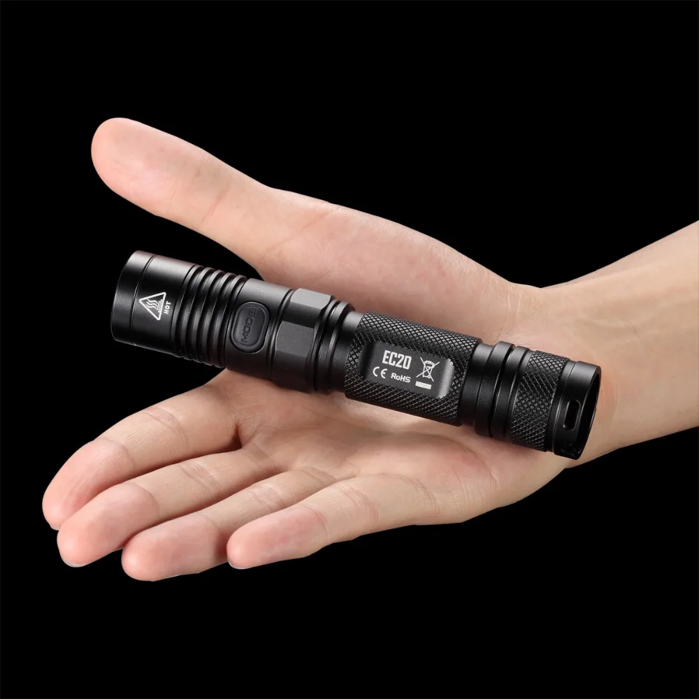 Бесплатная доставка NITECORE EC20 960lms вспышка светильник + 18650 Перезаряжаемые Батарея