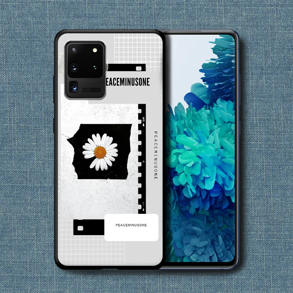 

Peaceminusone Phone Case For Samsung Galaxy Note S 8 9 10 20 Plus E Lite Uitra black Funda Trend Etui Tpu Hoesjes Pretty Cover