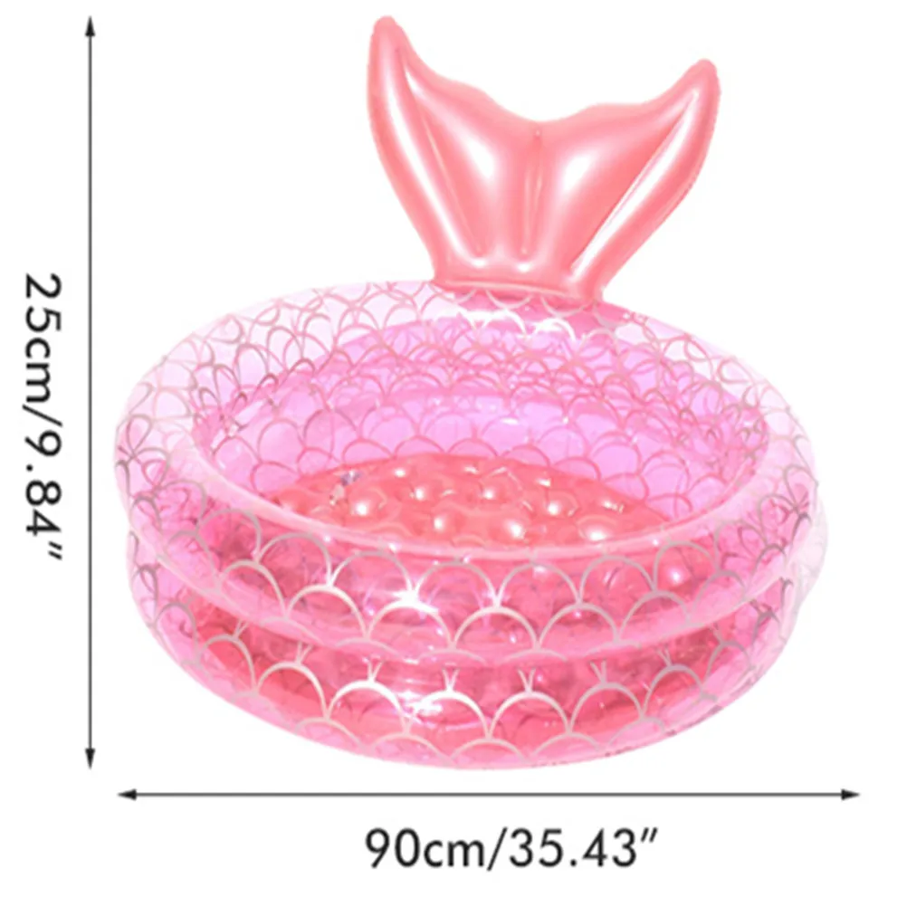 Детский надувной бассейн безопасный милый детский круг для купания игр на