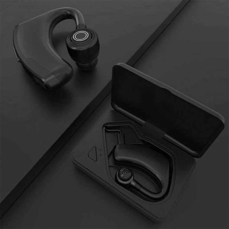 V10 бизнес Bluetooth наушники с быстрой зарядкой драйвер свободные микрофоном