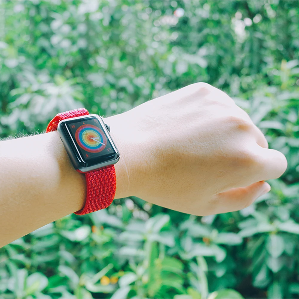 Нейлоновый спортивный ремешок для Apple Watch Series 5 4 3 44 мм 40 сменный iwatch 38 2 Hyper |