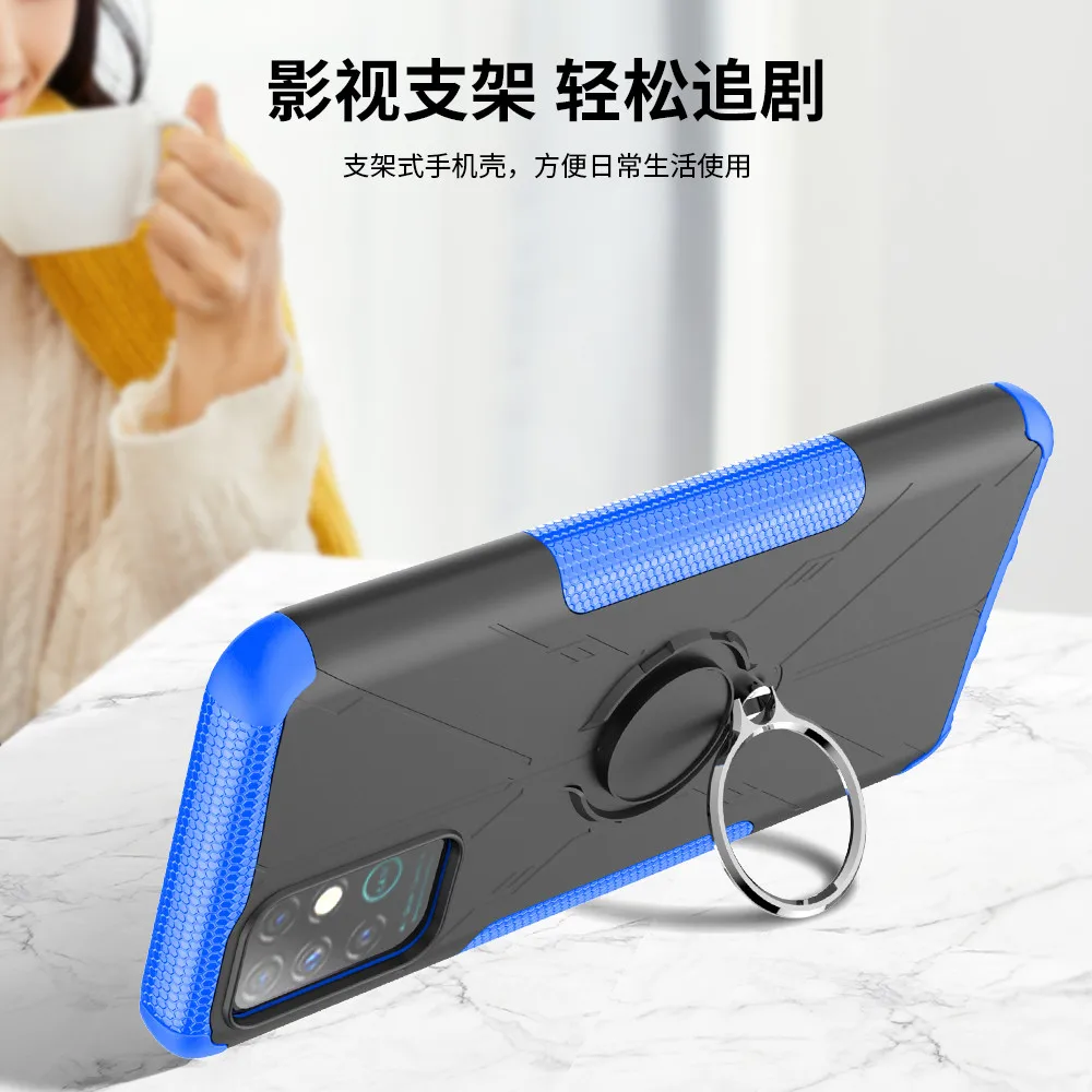for infinix note 8 case luxury ring back cover stand armor shockproof case for infinix note8 infinix x692 phone case free global shipping