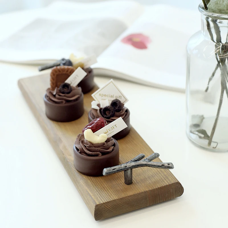 Имитация шоколадных тартов орехов десертов для гурманов реквизит фотосъемки