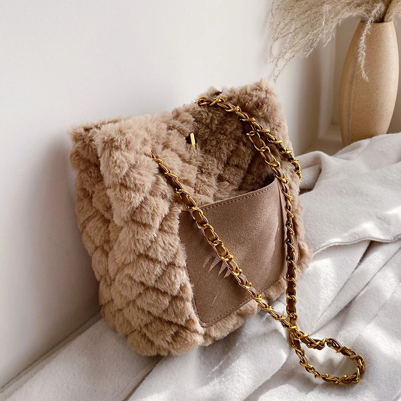 Элегантная женская большая сумка тоут в клетку 2019 Зимняя Новая