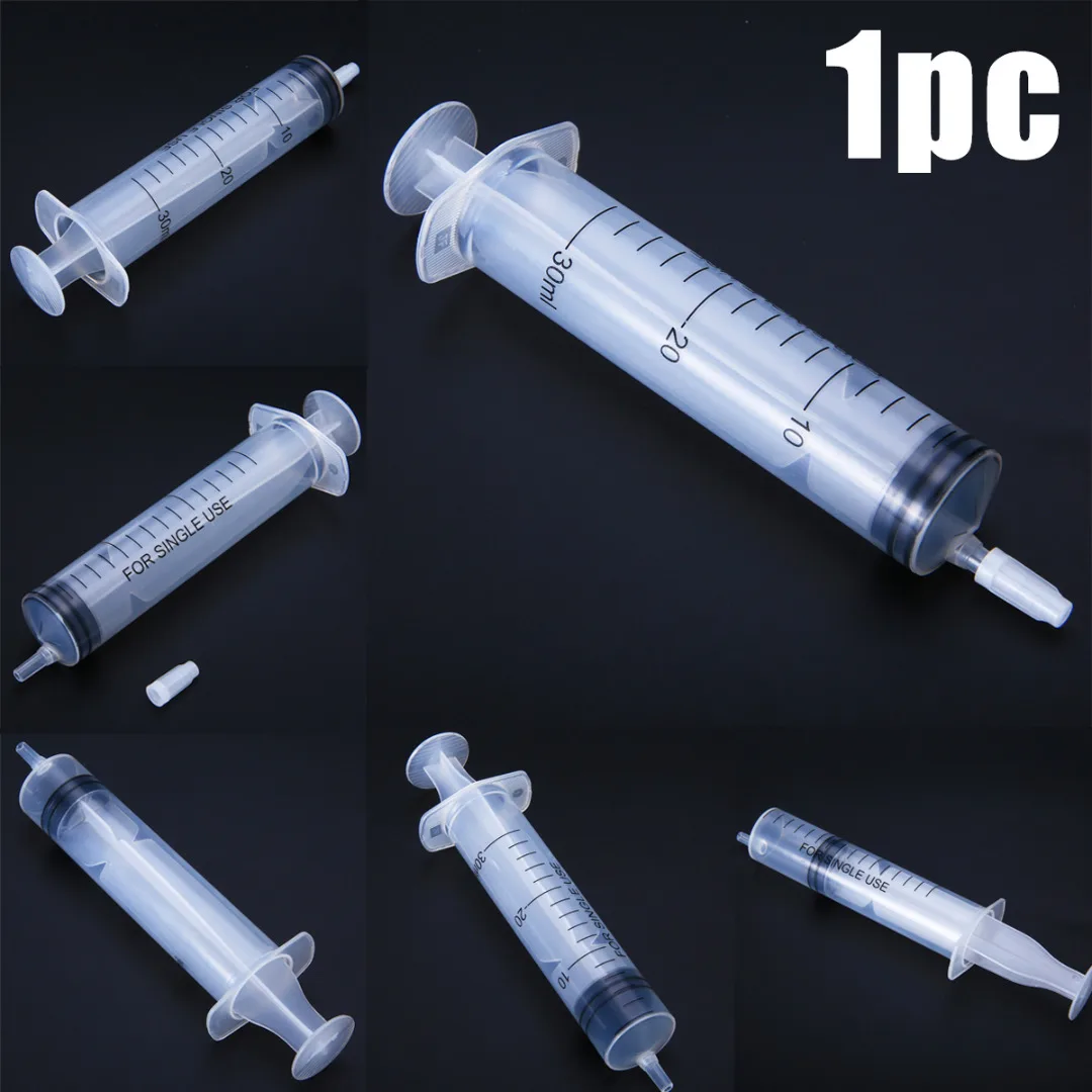 

Translucent Measuring Syringe 50ml Plastic Syringe With Cover Measuring Nutrient Hydroponics For Accurately Measured