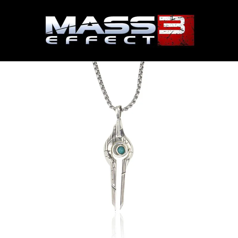 

Mass Effect 4 Relay Pendant Necklace Movie Jewelry Gifts Mass Effect Accessories Sweater Chain