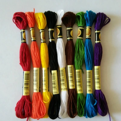Мм 10 шт. cxc две ярлыки нитки для вышивки крестиком/нитки на заказ цвета 11|Нитки