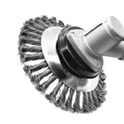 Стальная проволочная Головка триммера для травы, Головка триммера для травы с закругленными краями, щетка для удаления травы, пластина для травы, WeedAccessories