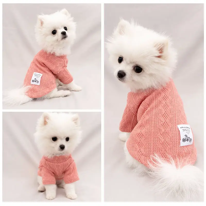 

Dog Clothing Winter Knitted Warm Sweater Teddy Bomei Bear Corgi Small Dog Autumn and Winter Clothing Pet Cat Clothing