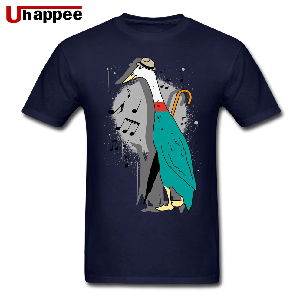 Повседневные футболки музыка Джаз утка для мужчин модный бренд пара на заказ с