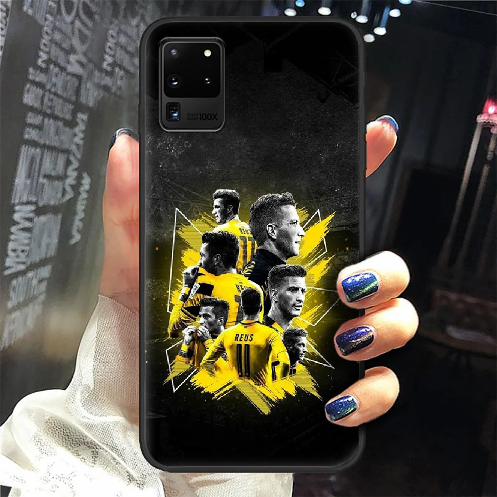 

Marco Reus Dortmund Football Phone Case Cover Hull For Samsung Galaxy S 6 7 8 9 10 e 20 edge uitra Note 8 9 10 plus black bumper