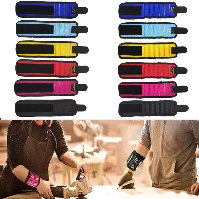 Urijk магнитный ремешок на запястье для инструментов портативный маленький мешок 2
