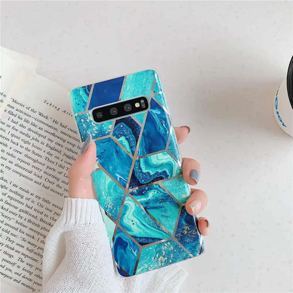 Чехол с мраморным покрытием для телефона Samsung Galaxy S21 S20 FE Note 10 20 Ultra S10 S9 S8 Plus S10E