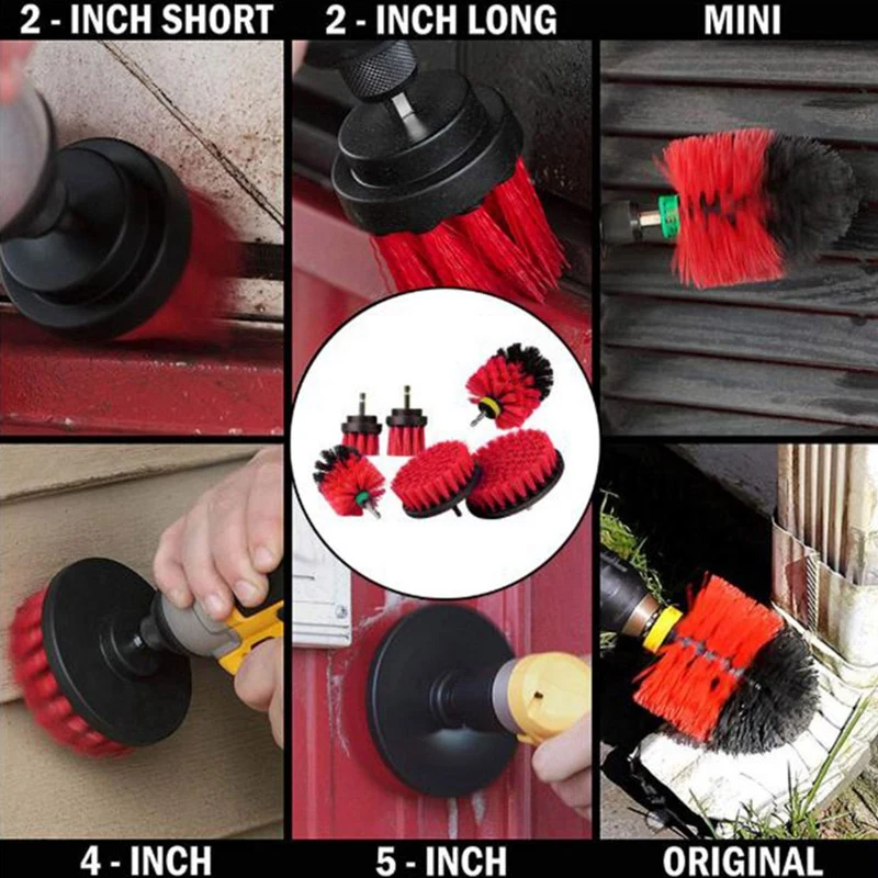 Топ 6 шт./набор мощная щетка для скруббера чистки поверхностей ванной комнаты