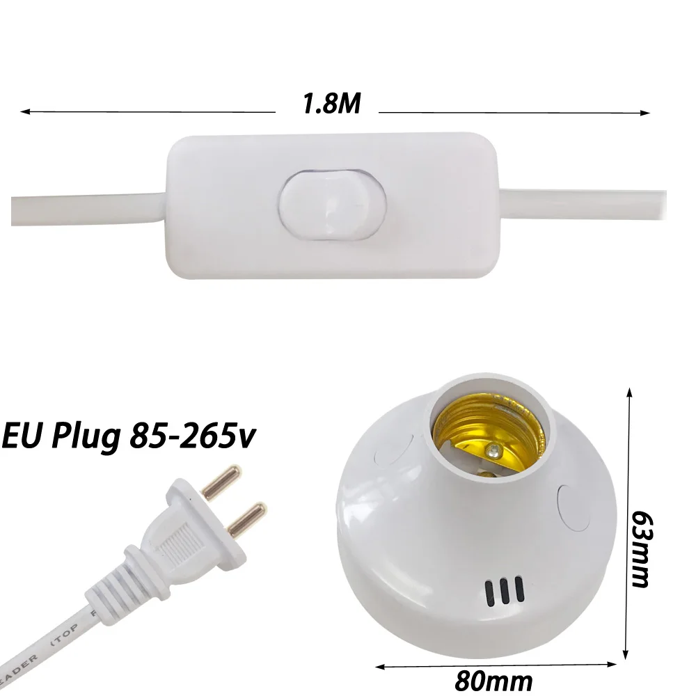 

Wireless Remote Control Lamp Holder E26 E27 Socket 110V 220V Bulb LED Night Light with timer remote control for uv led Sterilize