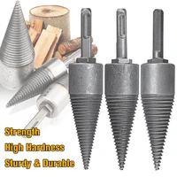 carbon steel firewood electric hammer drill splitter cone for log wood splitting with square handleround handlehexagonal handl