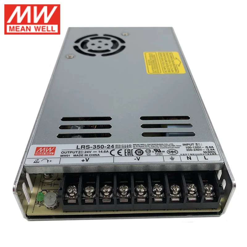 LRS 350 24 MEAN WELL Вт в импульсный источник питания 110 В/220 В переменного тока