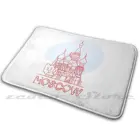 Москвы Коврик Non-Slip хорошо впитывающей влагу двери ковер Москва российский Кремль Москвы красный флаг с изображением забавных милых