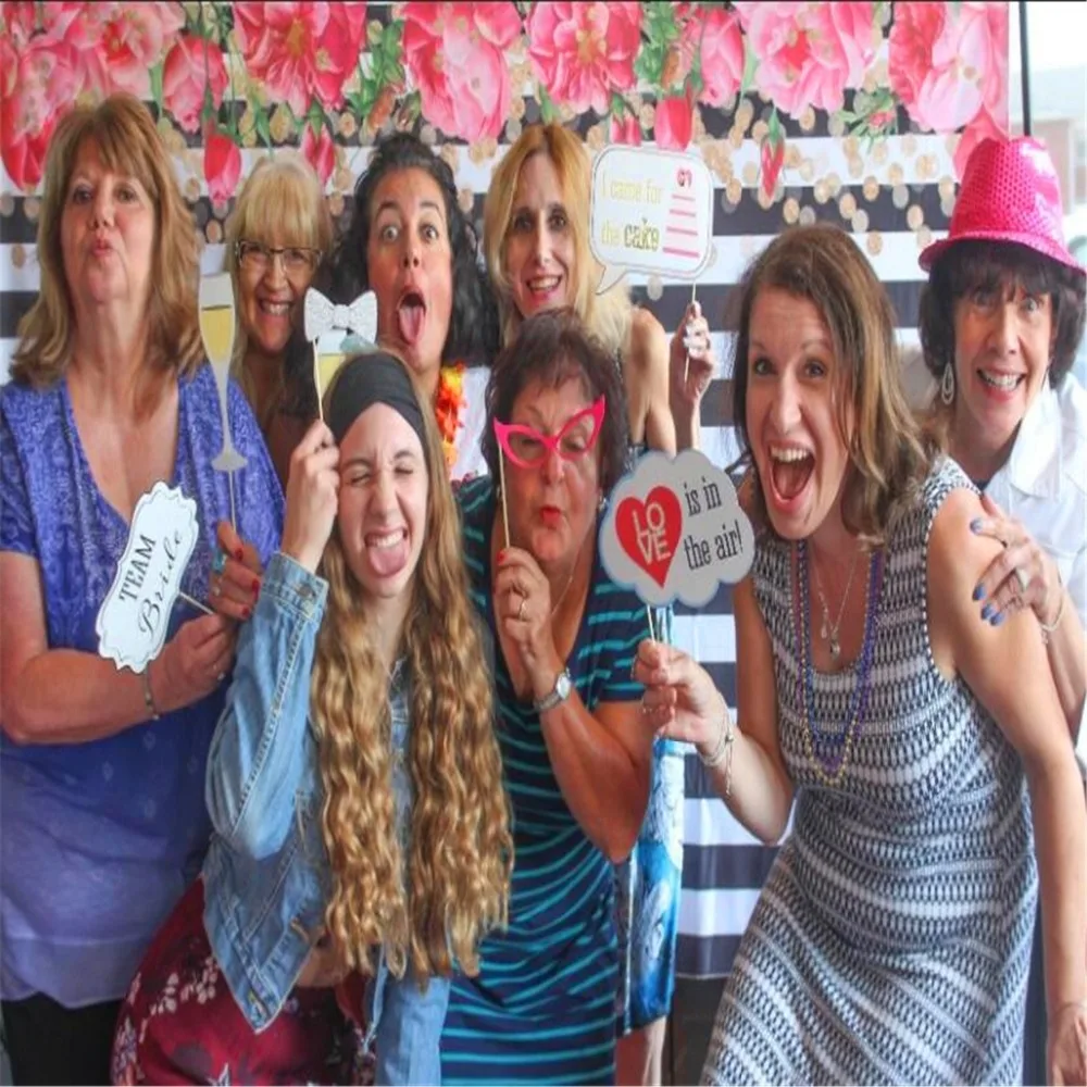 Photo booth Свадебные Декорации для студийной Фотокабины Baby Shower бутафория для свадебной фотосессии на Photo Booth Mr Mrs молодожены вечерние DIYPhotobooth