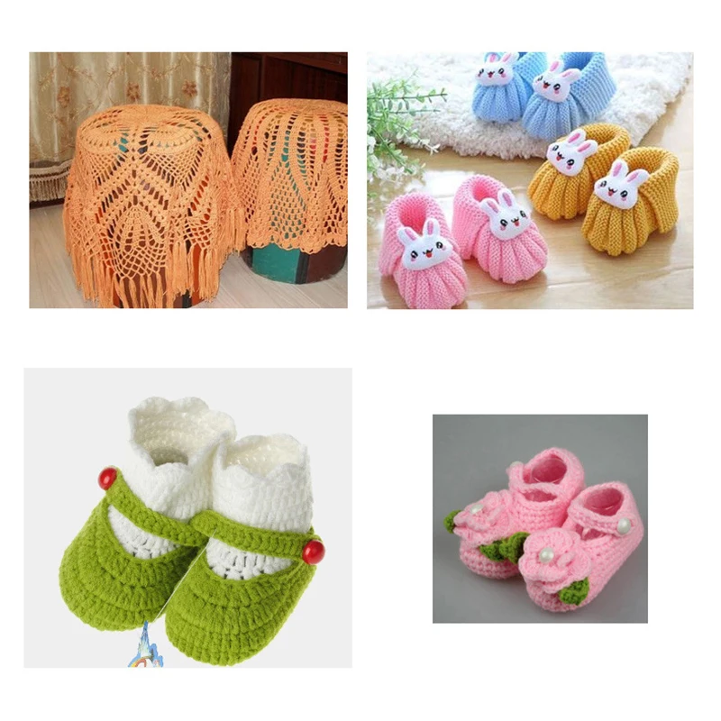 Вязание бамбуковый Хлопок крючком мягкая пряжа Пряжа вязаная шерсть ребенок 50 г |