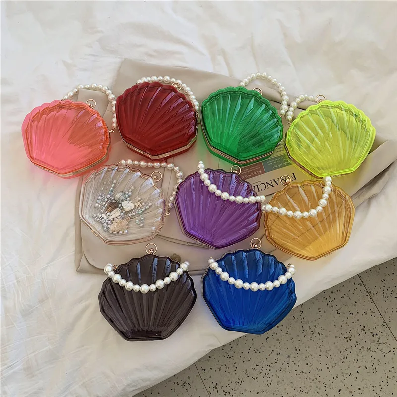 

New High-Quality Fashion Womens Handbags Personalized Pearl Hand-held Shell Bag for Women in Early Spring Purses