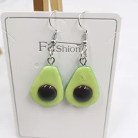 new fruit apple avocado cherry earrings female cute girl simulation pendant earrings female models exquisite jewelry accessories