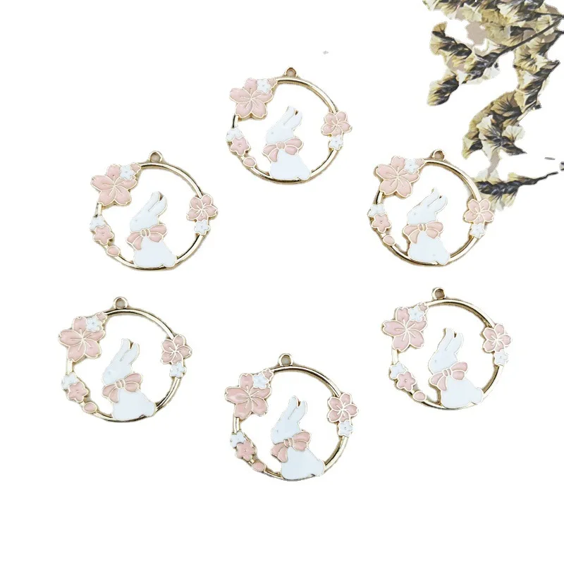 

DIY Jewelry Accessories Simple Garland Bow Tie Rabbit Small Pendant Earrings Necklace Pendant Material