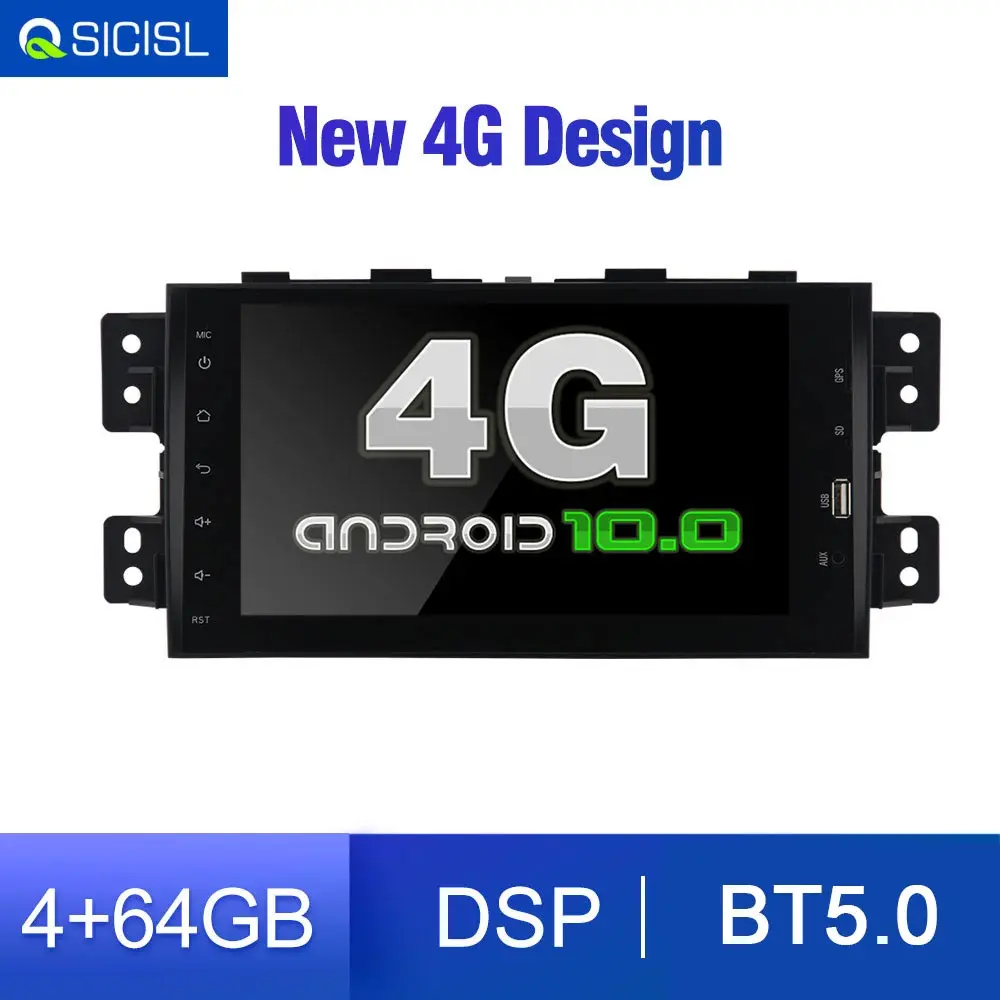 Автомагнитола 2 din 4G Android 10 0 DVD GPS для Kia mohas/Borrego 2008 2012|Автомагнитолы| |