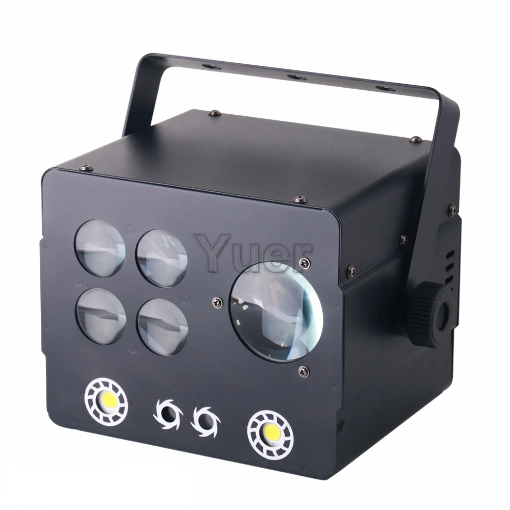 Высокояркий дискотечный лазерный диско-светильник 4 в 1 светодиодный сканер