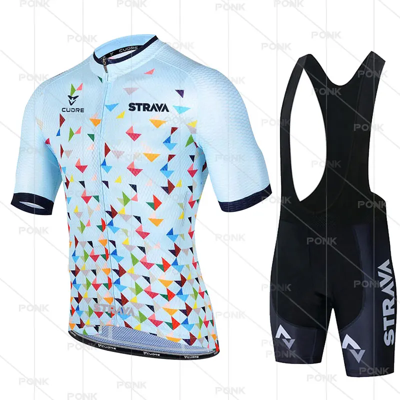 

Новинка 2021, Мужская велосипедная Джерси STRAVA, командная велосипедная дышащая одежда с коротким рукавом, летние комплекты для велоспорта