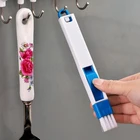 Многофункциональная щетка для окон и дверей с пылесборником 2 в 1, черная, синяя щетка для окон