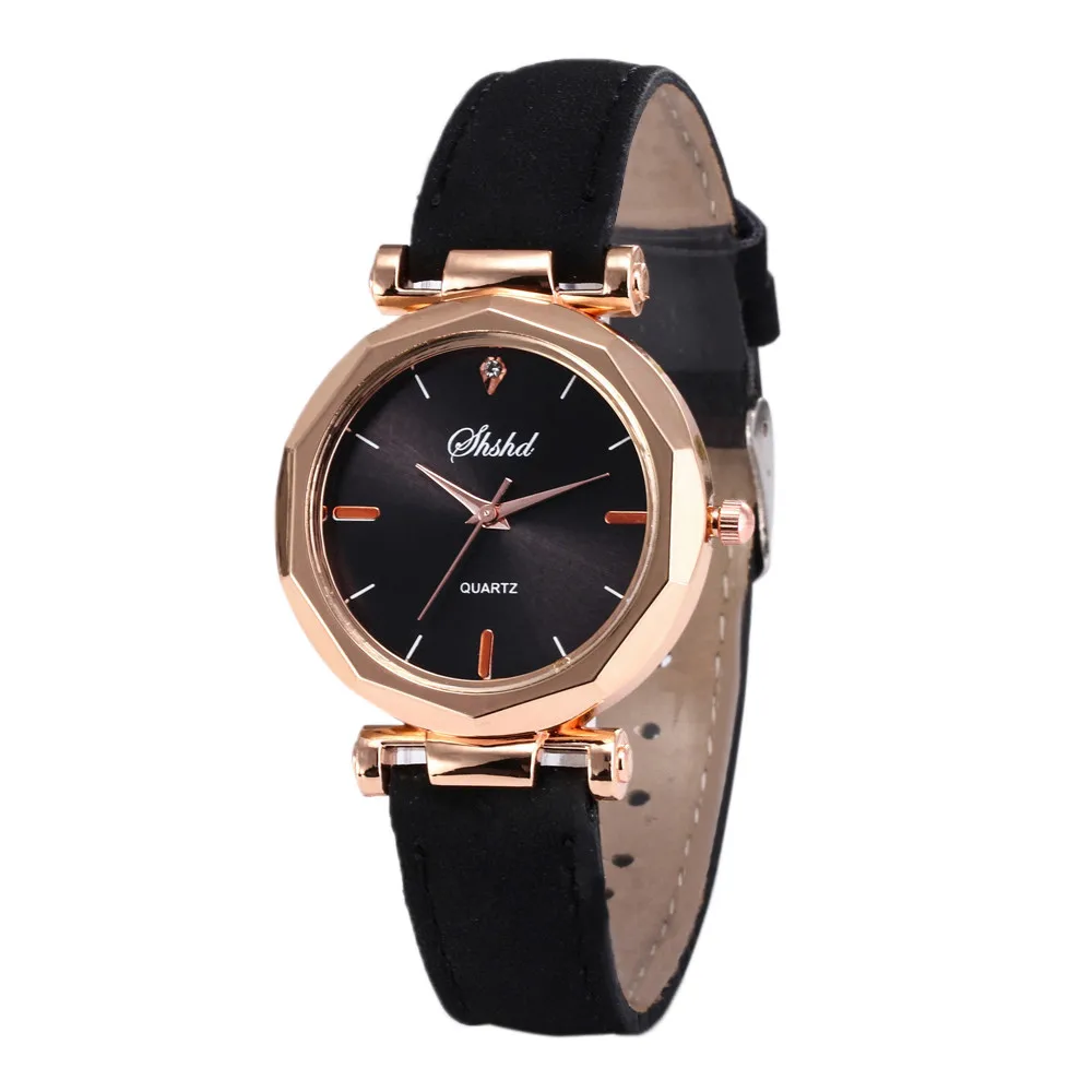 

New Fashion Exquisite Women Leather Casual Watch Luxury Analog Crystal Waterproof Watch Relogio Feminino Dropshipping 2022