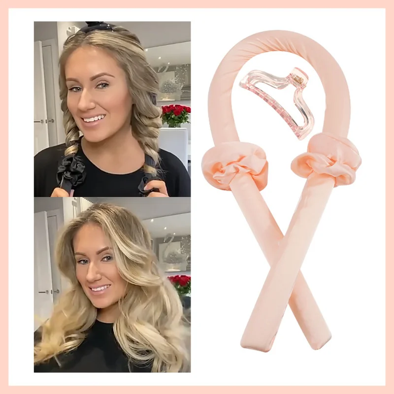 

New Slik Satin Heatless Hair Curler Headband For Women Hair Wrap Curling Ribbon Girls Scrunchies Headwear Hair Accessories