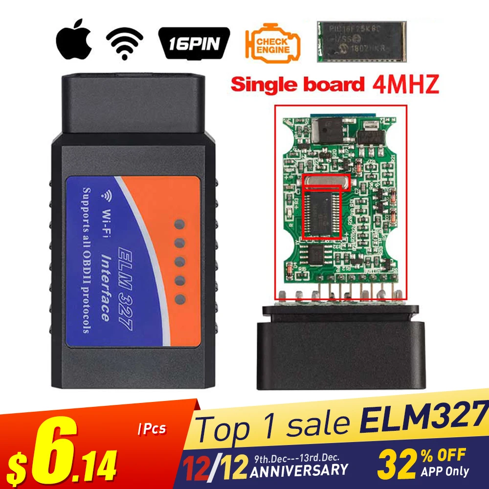 ELM327 V1.5 Bluetooth/Wifi OBD2 V1.5 Elm 327 Bluetooth PIC18F25K80 чип OBD автоматический диагностический инструмент OBDII для Android/IOS/Windows