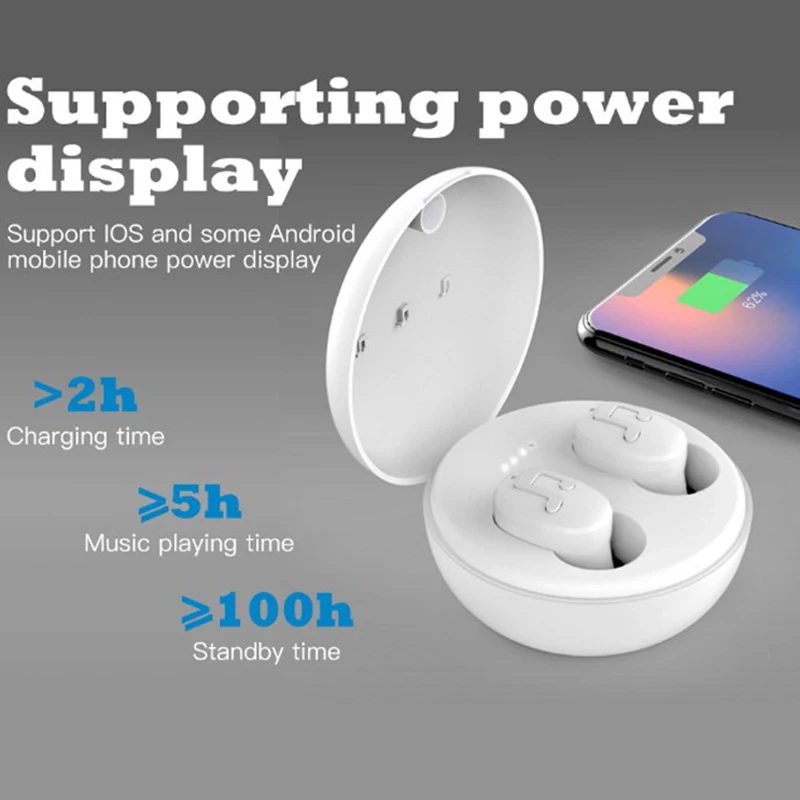 TWS22 Bluetooth наушники одиночные/бинауральные спортивные 3D стерео гарнитура в уши с