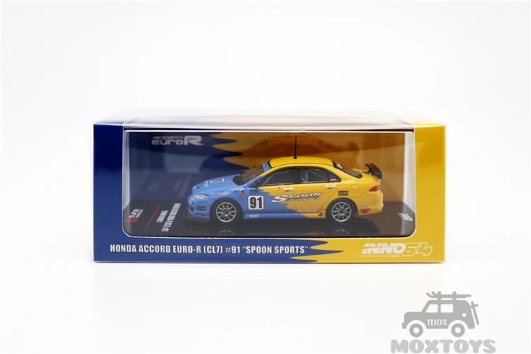

INNO 1:64 HONDA ACCORD Euro-R (CL7) #91 Spoon Sports Diecast Model Car