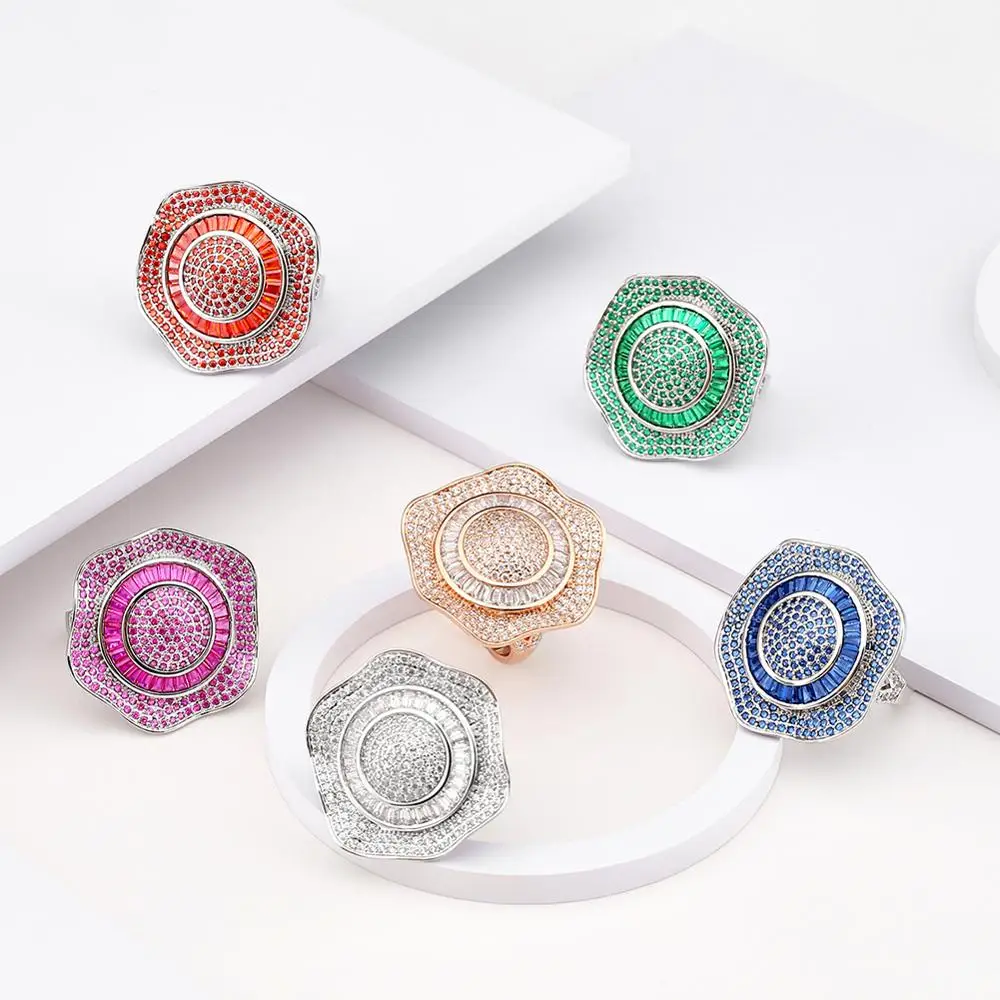 Модное обручальное кольцо Deelan для свадьбы бесплатная доставка большое