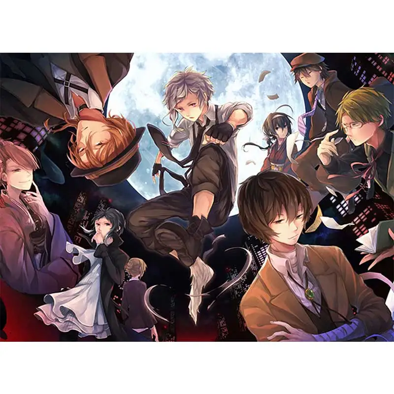 

Алмазная живопись, аниме фигурка, квадратные алмазы, круглые алмазные украшения, настраиваемое настенное украшение, безрамный стиль