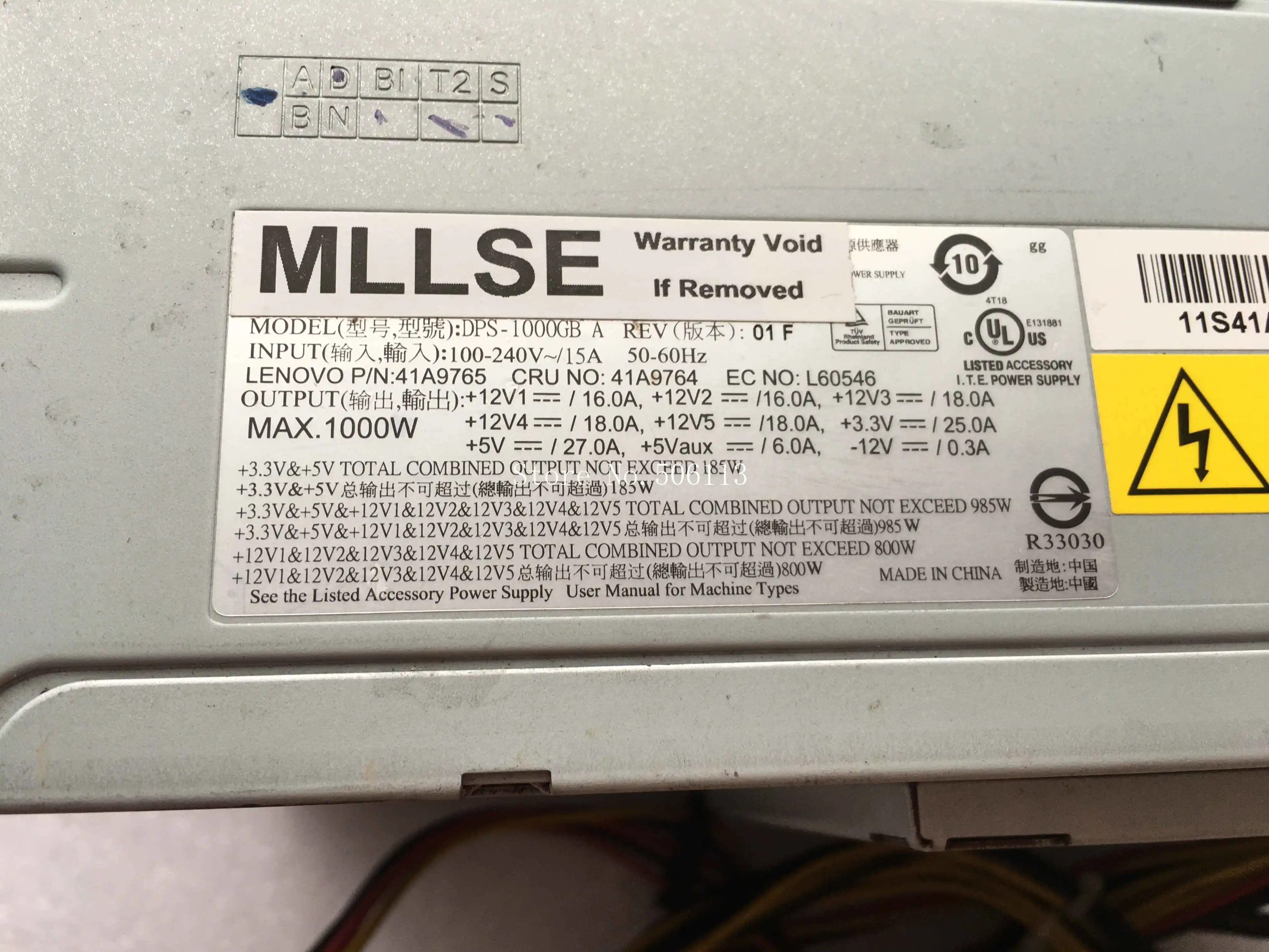 100% рабочий источник питания DPS-1000GB A MAX 1000W | Компьютеры и офис