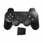 Прозрачный цветной контроллер для Sony PS2, беспроводной Bluetooth-контроллер 2,4G, контроль вибрации, геймпад для Playstation 2
