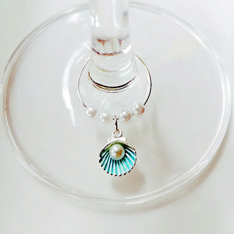 Набор из 6 шт. маркер на стакан для вина шармы кольца рождественской вечеринки бар