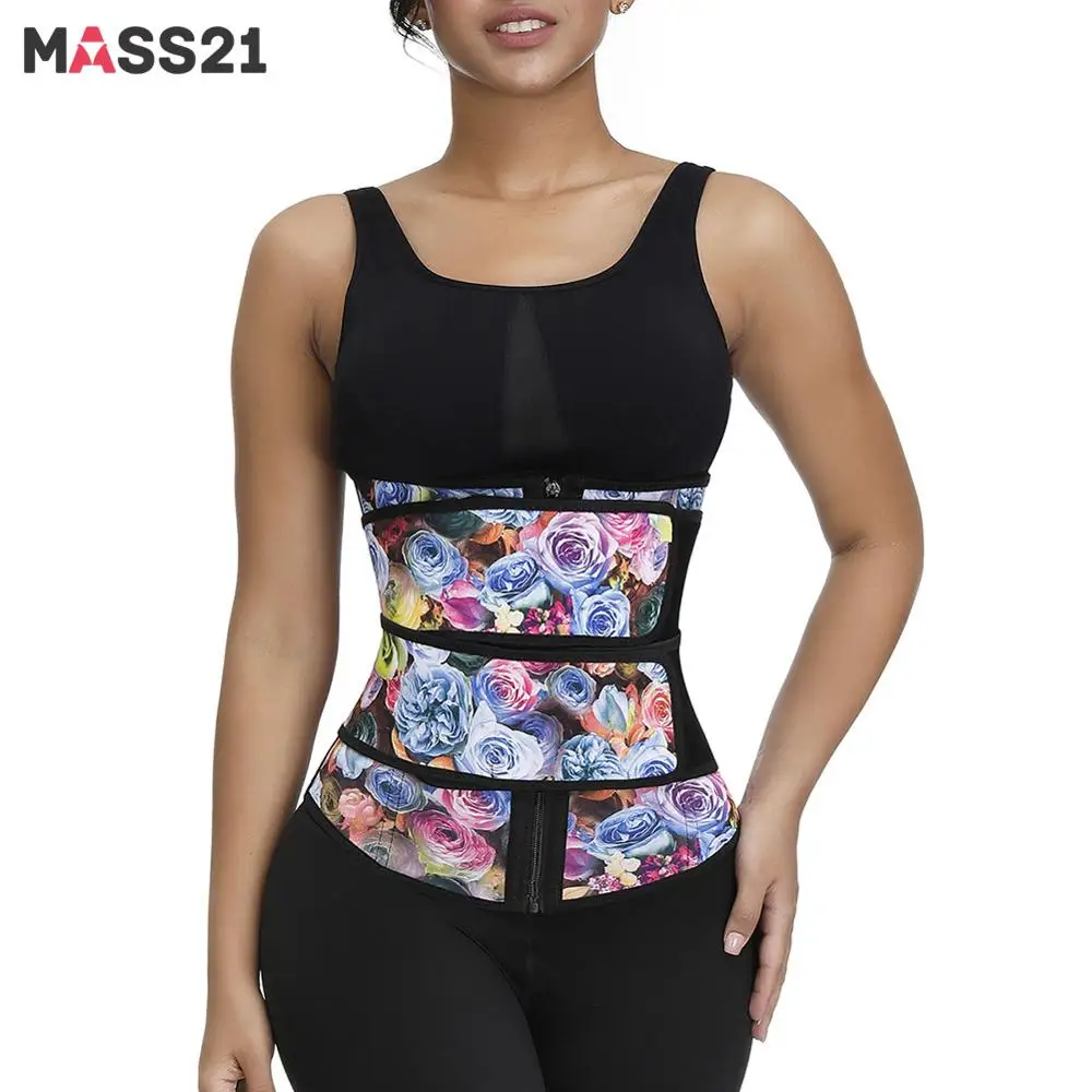 Пояс массажный латексный для тренировок в тренажерном зале с принтом|Бюстье и