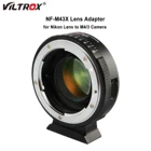 Адаптер для объектива Viltrox, редуктор фокусного расстояния, усилитель скорости 0,71x Turbo для объективов Nikon F к камере M43, крепление Panasonic Olympus