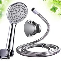 1 set bathroom shower set abs stainless steel durable universal high pressure shower kit for hotel bathroom bath shower